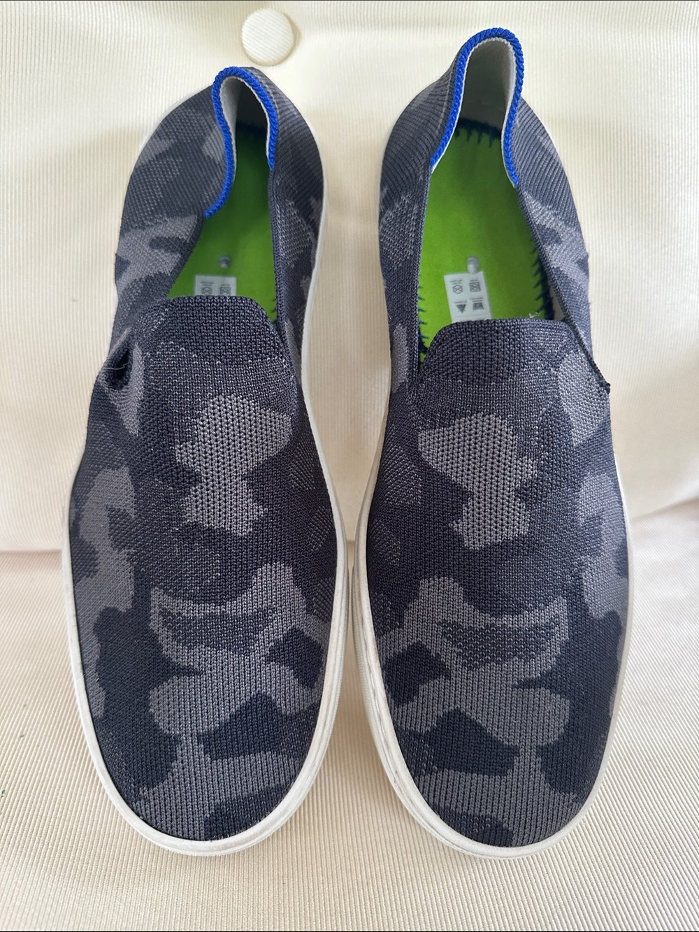 Rothy’s Loafers in Black and Gray Camouflage size 9.5